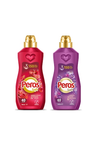 Peros Soft 1440 Ml Amber Çiçeği Ve Lavanta Bahçesi 2 Li Set 2'li Set