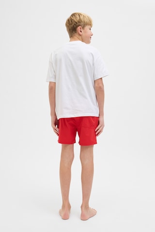 Jack & Jones Jpstmauı Jjswım Logo Akm Kırmızı Erkek Çocuk Şort 000000000102257547 Kırmızı