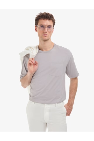 Pierre Cardin Erkek Gri Tişört Basic 50325300-vr024