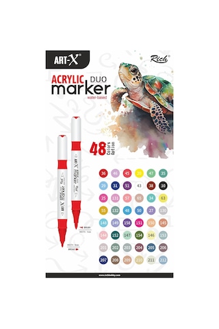 Art-x Akrilik Marker Çift Taraflı Kalem No:150