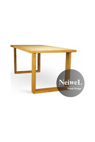 Neiwel Doer Doğal Ahşap Mutfak Ve Yemek Masası-70-120 Açık Ceviz