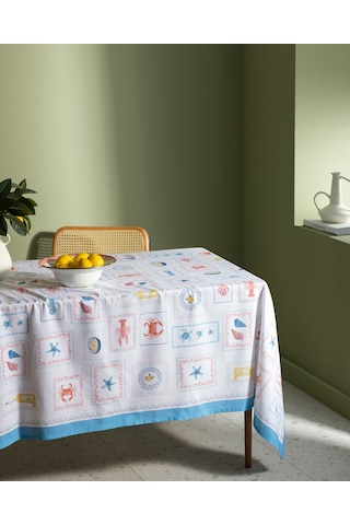 Garope Pamuklu Masa Örtüsü - Renkli - 150x150 Cm 8684427277911 Çok Renkli