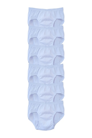 Hepsine Rakip Seher 6 Adet Erkek Çocuk Pamuklu Slip Külot Seti Sec0037 Renkli Seri Beyaz