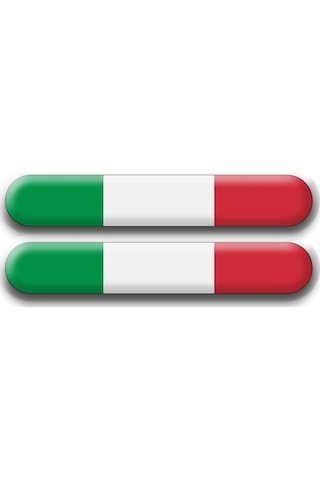Italya Bayrak Damla Logo Sticker