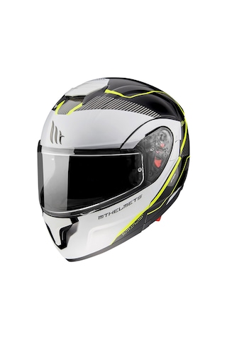 Mt Atom Sv Opened B3 Çene Açilir Motosiklet Kask Sarı - Siyah 54160