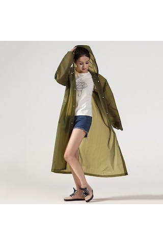 Marlux Eleven Market Raıncoat Eva Unisex Haki Yağmurluk Haki