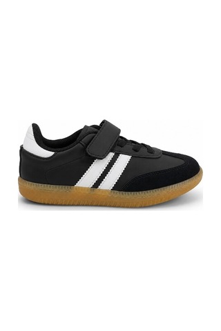 Black Flex Cırtlı Çocuk Sneaker Ayakkabı 26-30 Siyah