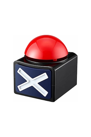 Oyun Soru Cevap Yanıt Butonu 10cm Bilgi Yarışması Işıklı Sesli Zil Uyarı Düğmesi Buzzer