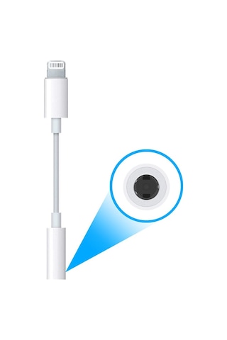 iOS Uyumlu Lightning - 3.5 Mm Kulaklık Cevirici Adaptör Mmx62Zm/A
