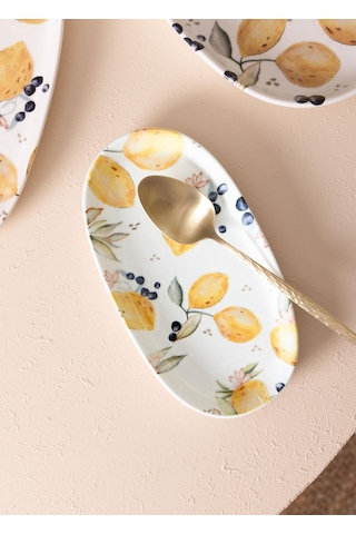 The Mia Limoncello Oval Servis 2li 26 Cm Lmn023 Çok Renkli