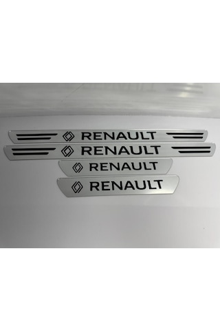 Renault Megane İle Uyumlu Kapı Eşiği Koruyucu Ön - Arka 4'lü Set