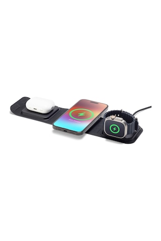 Mophie 3'ü 1 Arada Seyahat Şarj Cihazı 2. Nesil 401312330 Siyah