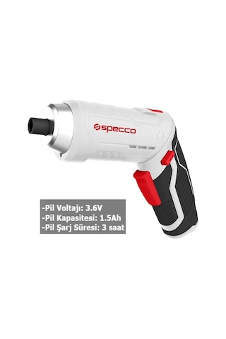 Speccoi Xsp 3.6v-3011 33 Parça Akülü Vidalama Şarjlı Tornavida Set
