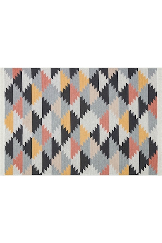 Multy Yıkanabilir Çift Taraflı Modern Desenli Dokuma Kilim