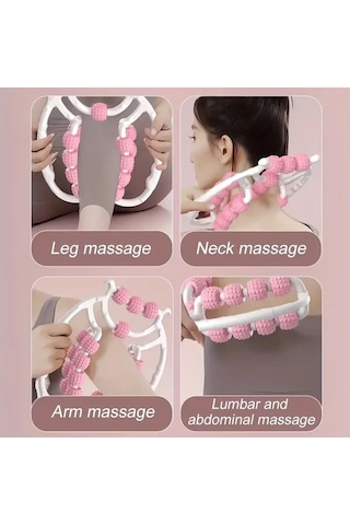 15 Tekerlekli Bacak Boyun Kol Masaj Aleti 4741 Açık Mavi