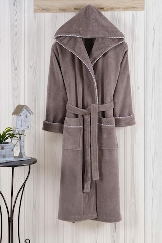 Varol Biyeli Kapşonlu Bambu Bornoz Kahve/3xl Kahve