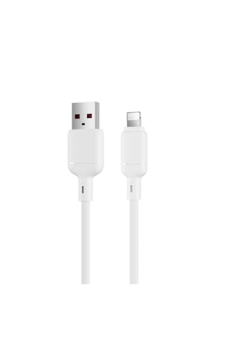 Abatech Usb-a To Lightning Hızlı Şarj Özellikli Data Ve Şarj Kablosu Beyaz