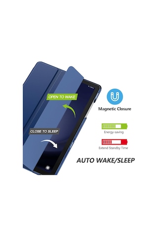 Samsung Uyumlu Galaxy Tab A11 8.7inç Kılıf Pu Deri Smart Standlı Case Uyku Modlu X133 X135 X135f