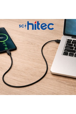 Schitec 70w Usba To Type-c Data Ve Fast Şarj Kablosu 1m Siyah