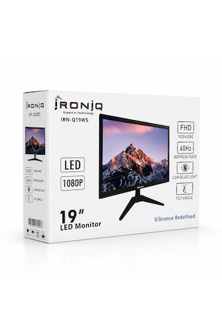 Mn6 Irn-q19ws 19 İnç Full Hd Led Monitör 1920x1080 60hz Hdmı Vga 3 Rca Ses Çıkışı Düşük Mavi Işık Bilgisayar Monitörü