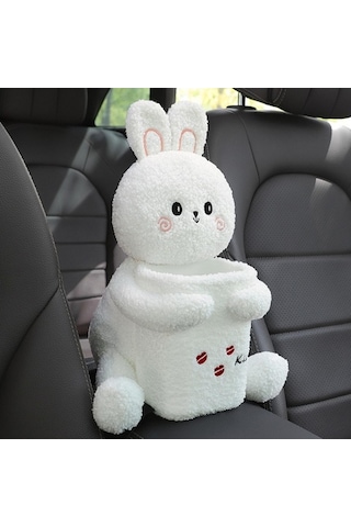 Createtech Yaratıcı Tavşan Suntek Kutusu Kol Doku Çöp Beyaz - Tavşan Araba Beyaz Nt Diğer
