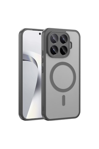 Gpack Xiaomi 17t Pro Kılıf Babet Magsafe Kablosuz Şej Şarj Özellikli Silikon Gri