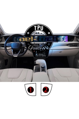 Togg T10f/t10x Sağ Ve Sol Piano Black Tpu Koruyucu 2 Li Set 2023-