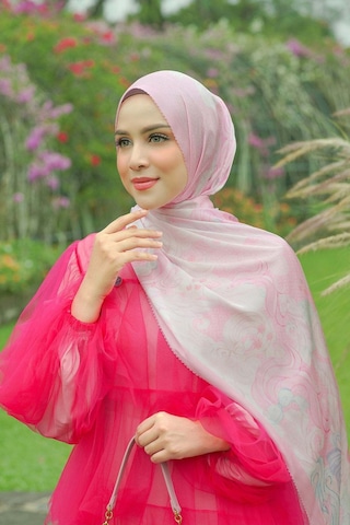 Buttonscarves Friendship Saten Şal - Pinkie Pie Pembe