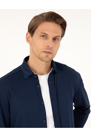 Pierre Cardin Erkek Lacivert Gömlek Örme 50293240-vr033 Lacivert