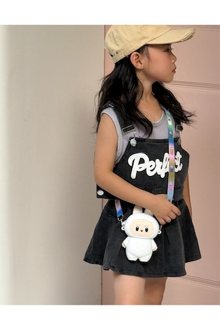 Snapbuy Silikon Bozuk Para Çantası, Labubu Şekilli Çocuk Cüzdanı Beyaz