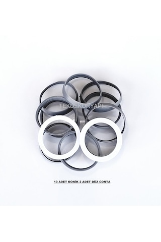 Tekdekoryapı 1,5 Göz Evye Sifon Conta Seti (10 ad konik 2 ad düz)