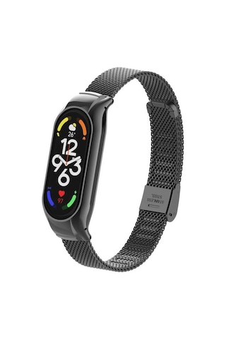 Xiaomi Mi Band 7 Uyumlu Krd-06 Metal Ardx Kordon-siyah
