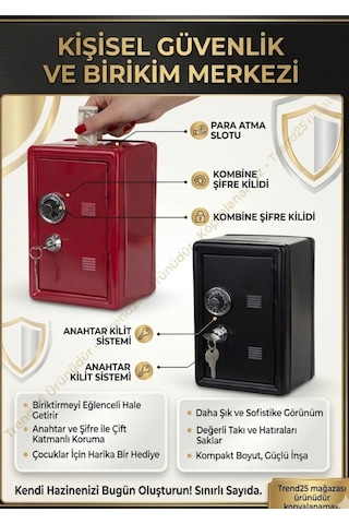 Şifre Detaylı Anahtarlı Kilitli Paramatik