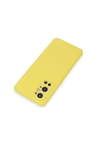 Newface - 676 - One Plus 9 Pro Kılıf Nano İçi Kadife Silikon - Csmo-tex - - Sarı