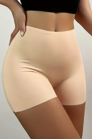 Mistirik Carigna Model Mini Boy İz Yapmayan Lazer Kesim Boxer Toparlayıcı Büyük Beden Şort Ten Renk Ten