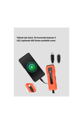 Powerbank Özellikli Bisiklet Işığı Dijital Göstergeli Led Belirtilmemiş Belirtilmemiş