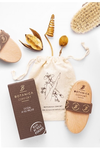 Botanica Comfort Selülit Karşıtı Doğal Beyaz At Kılı Fırçası