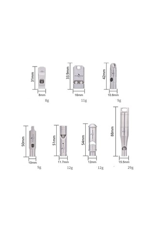 Mini Su Geçirmez Titanyum Düdük Taşınabilir Kamp Yürüyüş Düdüğü Açık Hava Edc Aracı Diğer