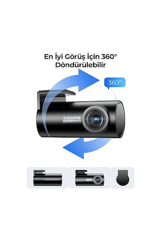 Azdome S58 4g 3 Kameralı 150 Görüş Açışı 4k Ultra Hd Gece Görüşlü Wifi Gps Sim Kartlı Araç İçi Kamera Filo Araç Yönetimine Uygun