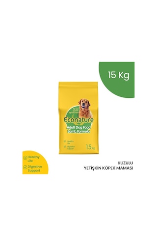 Econature Kuzulu Yetişkin Köpek Maması Sarı Ambalaj 15 Kg