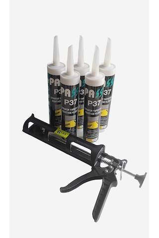 5 Adet Strafor Kartonpiyer Duvar Paneli Yapıştırıcı + Tabanca