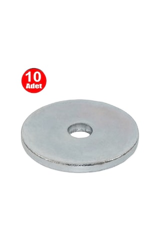 Aletçantam 55mm Büyük Kalın Demir Pul Galvanizli Şase Vida Civata Pulu -10 Adet