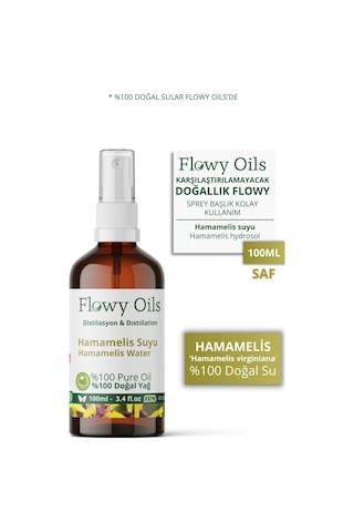 Flowy Oils Hamamelis Suyu Cam Şişe 100 ML