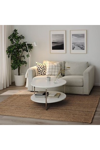 Ikea Strög Jüt Halı, Natürel, 155x220 Cm, Dikdörtgen