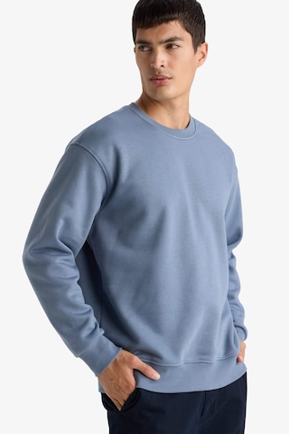 Defacto Relax Fit Bisiklet Yaka Kalın İçi Yumuşak Tüylü Basic Düz Sweatshirt T5139az25augr171 Gri