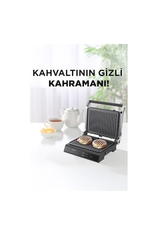 Torima TG-PRO500 2000w Dijital Ekranlı Tost & Izgara Makinesi Çıkarılabilir Plaka