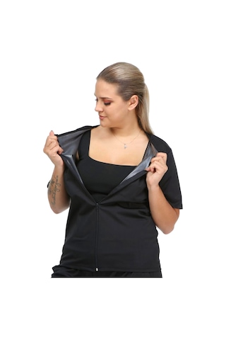 Pastimore Fermuarlı Termal Sauna Badi Takım Siyah