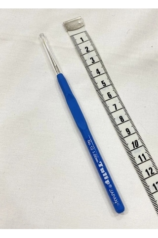 Abarta Tulip Silikon Elastik Saplı Dantel Tığ No:12 & 1.00mm -mavi No 12 - 1 Mm