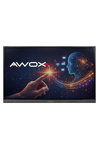 Awox 65" 4k Android Akıllı Tahta Ir Dokunmatik Eğitim Ve Toplantı Paneli
