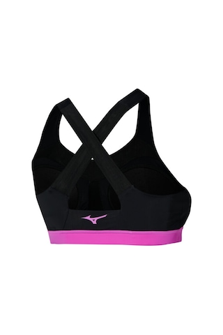 Mizuno Mızuno High Support Kadın Spor Sütyen Siyah Pembe Bantlı
